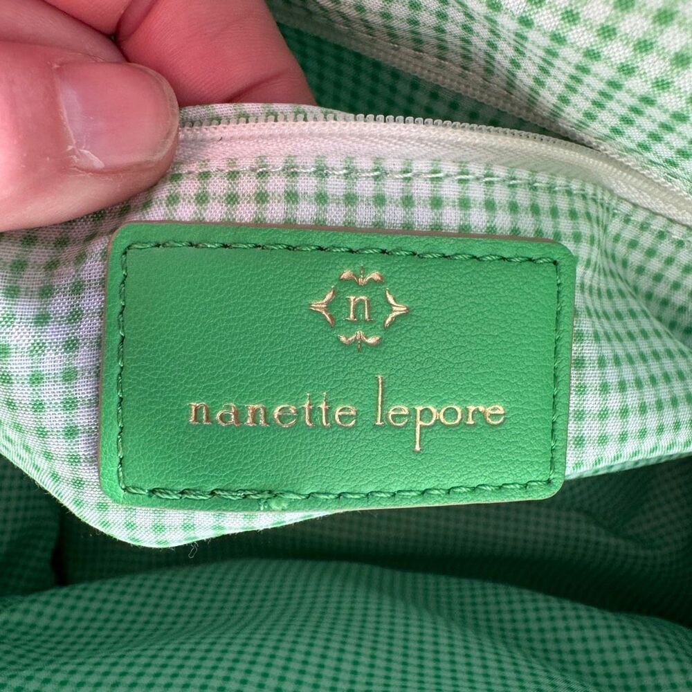 Nanette Lepore Camille triple section tote in green - Picture 8 of 8